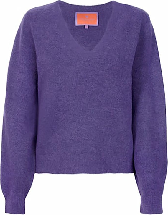 Fioletowy sweter Lieblingsstück w stylu casual z alpaki