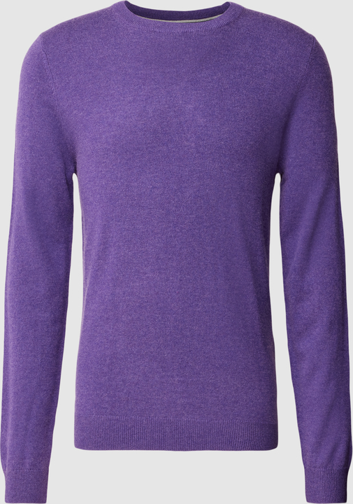 Fioletowy sweter McNeal z okrągłym dekoltem