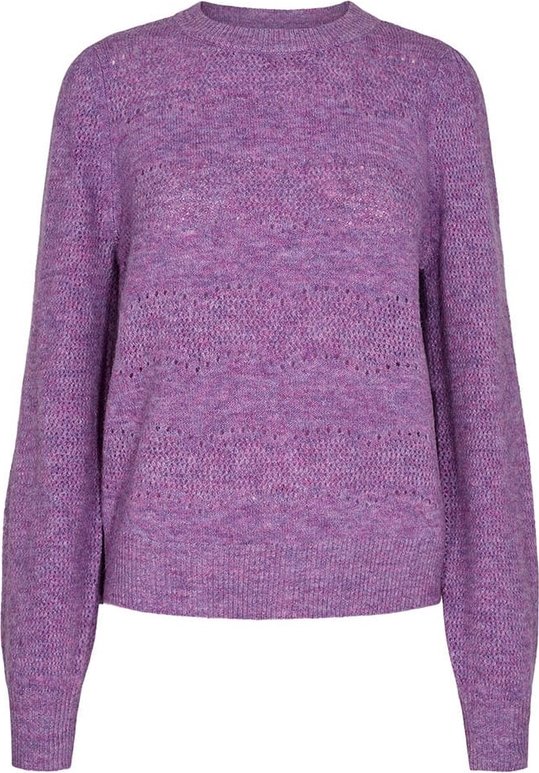Fioletowy sweter Numph w stylu casual