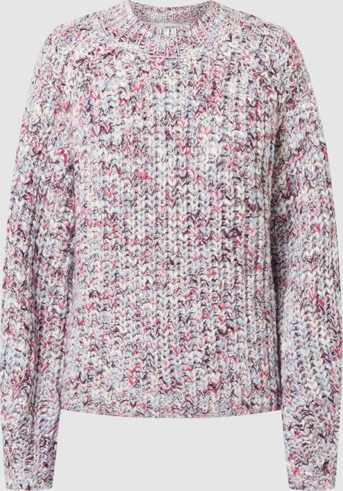 Fioletowy sweter Selected Femme w stylu casual z alpaki