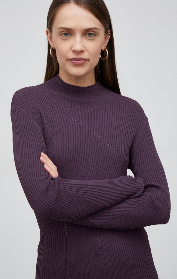 Fioletowy sweter Sisley