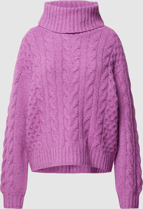 Fioletowy sweter Tom Tailor z bawełny
