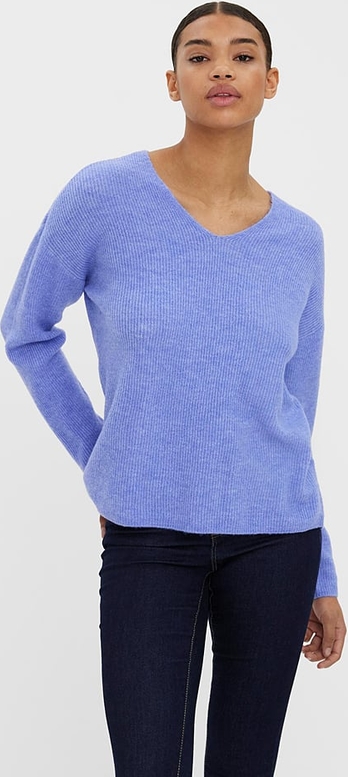 Fioletowy sweter Vero Moda w stylu casual