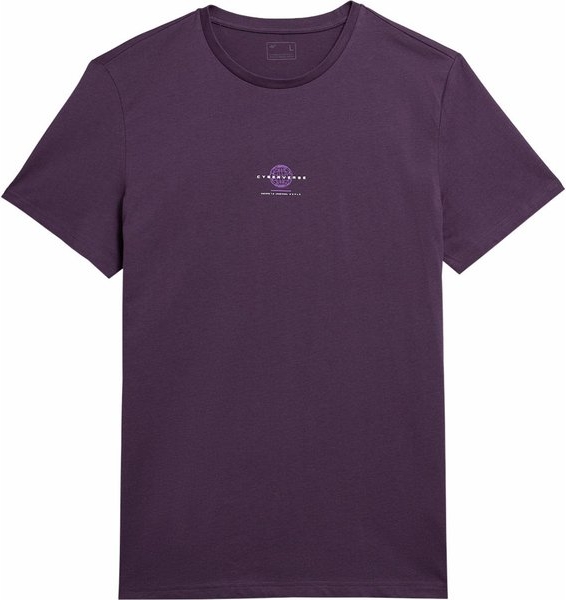 Fioletowy t-shirt 4F w sportowym stylu