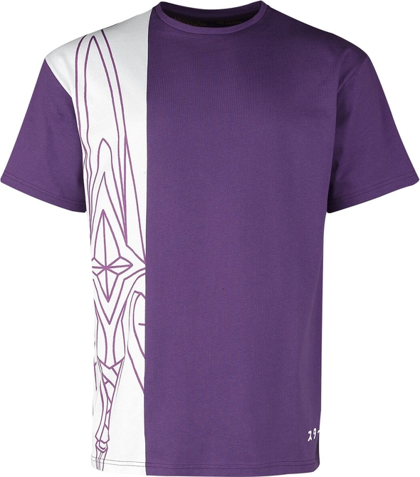 Fioletowy t-shirt Emp z bawełny