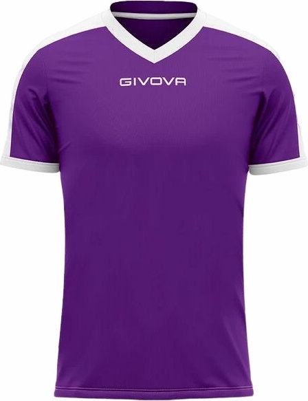Fioletowy t-shirt Givova z krótkim rękawem