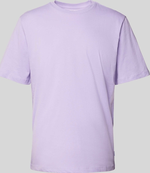 Fioletowy t-shirt Jack & Jones z bawełny w stylu casual