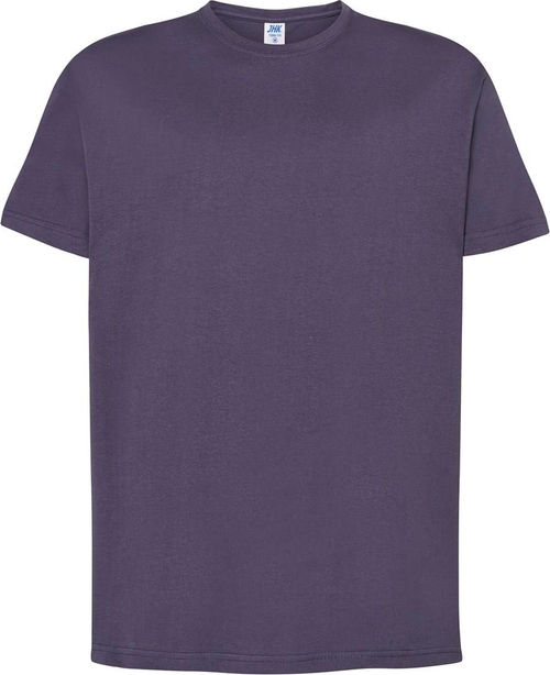 Fioletowy t-shirt JK Collection z bawełny w stylu casual