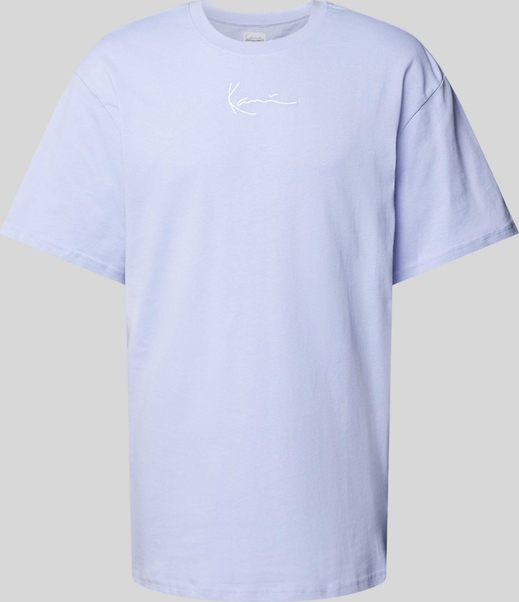 Fioletowy t-shirt Karl Kani w stylu casual
