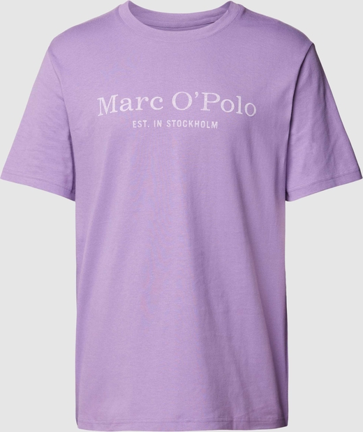 Fioletowy t-shirt Marc O'Polo z nadrukiem