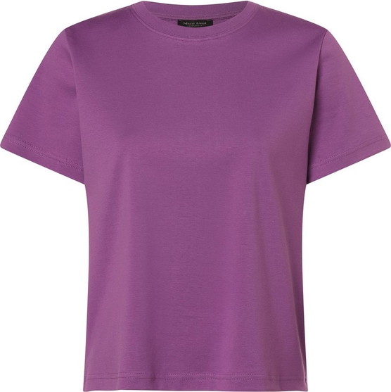 Fioletowy t-shirt Marie Lund z bawełny