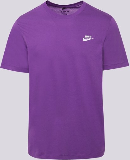 Fioletowy t-shirt Nike z krótkim rękawem w street stylu