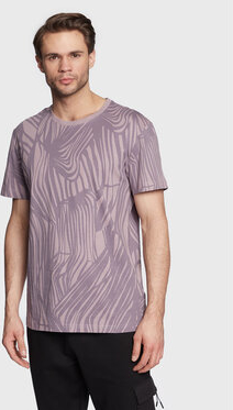 Fioletowy t-shirt Outhorn z krótkim rękawem