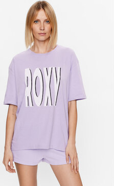 Fioletowy t-shirt Roxy