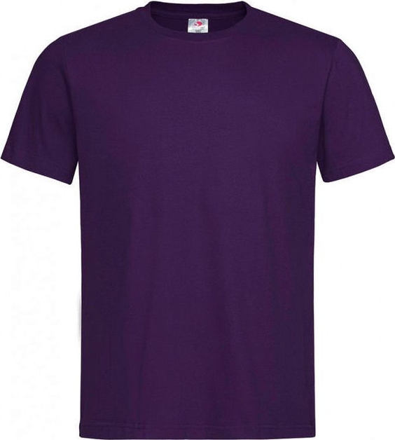 Fioletowy t-shirt Stedman z bawełny