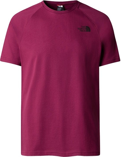 Fioletowy t-shirt The North Face w sportowym stylu