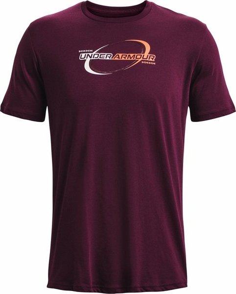 Fioletowy t-shirt Under Armour w sportowym stylu
