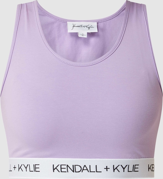 Fioletowy top Kendall & Kylie z bawełny