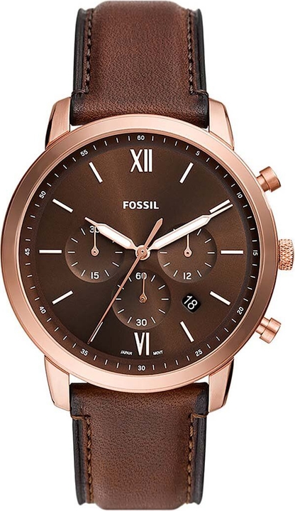 Fossil zegarek FS6026 męski kolor brązowy