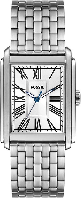 Fossil zegarek męski kolor srebrny