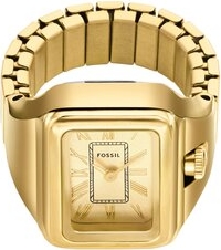Fossil Zegarek Watch Ring ES5343 Złoty