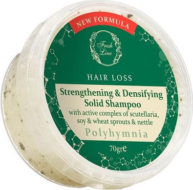 Fresh Line POLYHYMNIA - Szampon w kostce przeciw wypadaniu włosów z ekstraktem z tarczycy, kiełków soi i pszenicy
