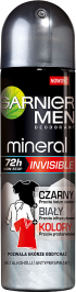 Garnier Men, Mineral Black White Color, dezodorant w sprayu, 150 ml