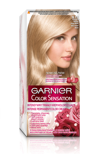GARNIER_Color Sensation farba do włosów 9.13 Krystaliczny Beżowy Jasny Blond