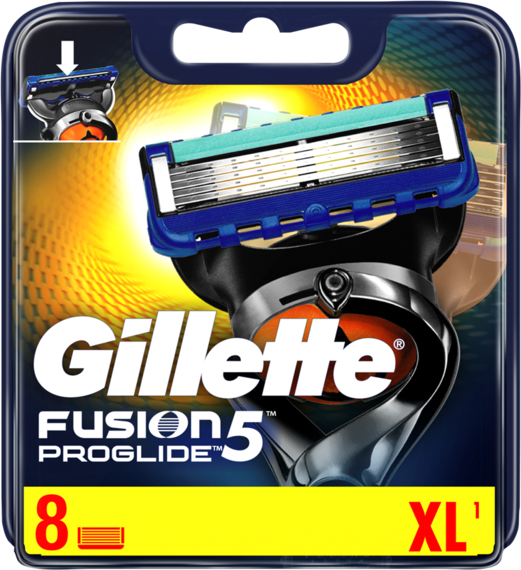 Gillette, Fusion ProGlide, wymienne ostrza do maszynki do golenia, 8 szt.