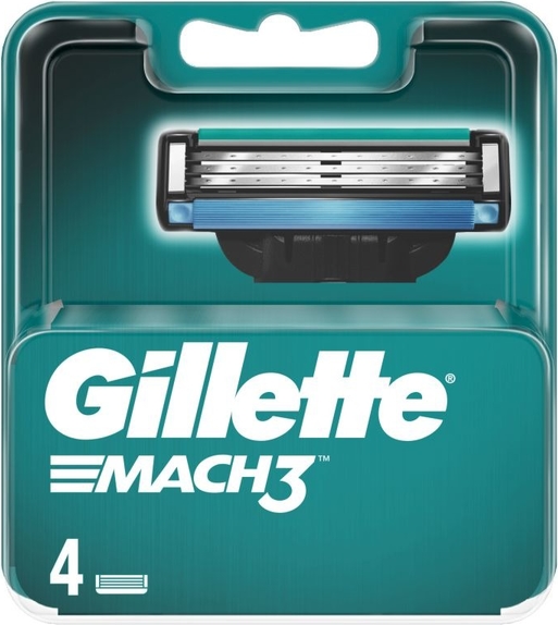 Gillette, wkłady ostrza do maszynki Mach3, 4 szt.