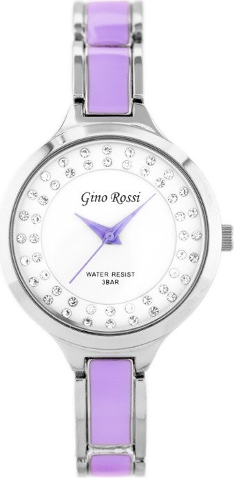 GINO ROSSI - 9815B (zg574b) silver/violet - Srebrny || Fioletowy