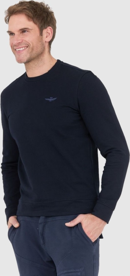 Granatowa bluza Aeronautica Militare w stylu casual