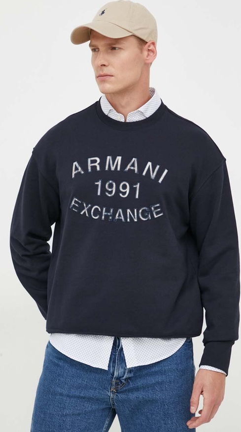 Granatowa bluza Armani Exchange
