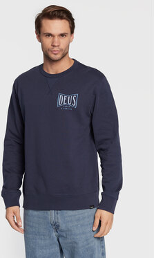 Granatowa bluza Deus Ex Machina w młodzieżowym stylu
