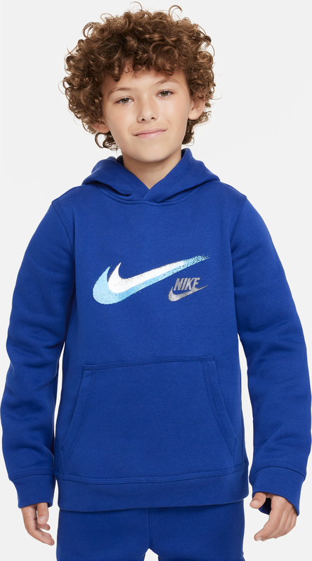 Granatowa bluza dziecięca Nike z dzianiny dla chłopców