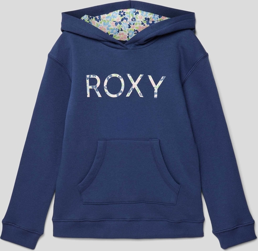 Granatowa bluza dziecięca Roxy z bawełny