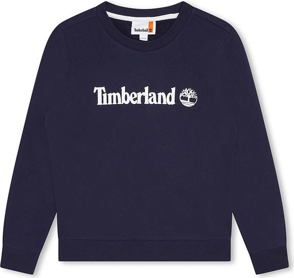 Granatowa bluza dziecięca Timberland z bawełny