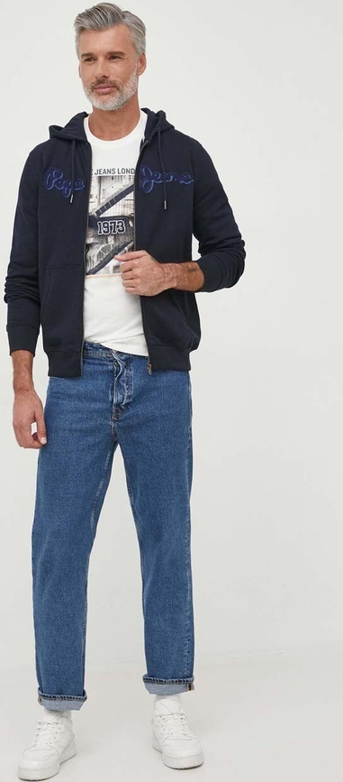 Granatowa bluza Pepe Jeans z bawełny