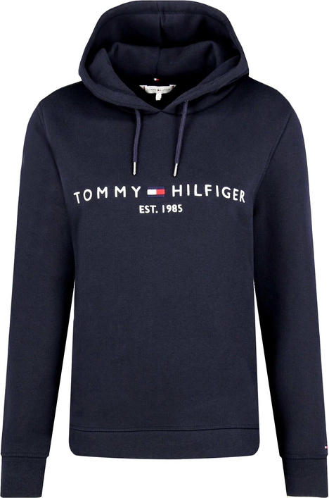 Granatowa bluza Tommy Hilfiger w młodzieżowym stylu z bawełny