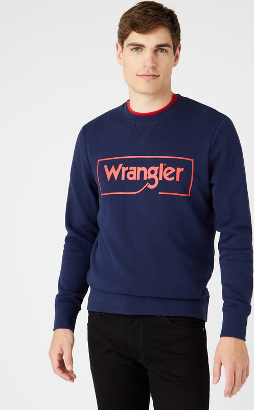 Granatowa bluza Wrangler w młodzieżowym stylu