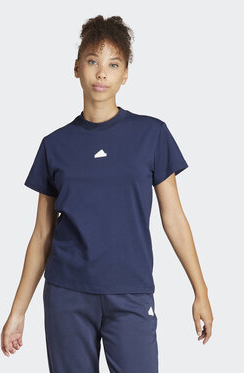 Granatowa bluzka Adidas w sportowym stylu