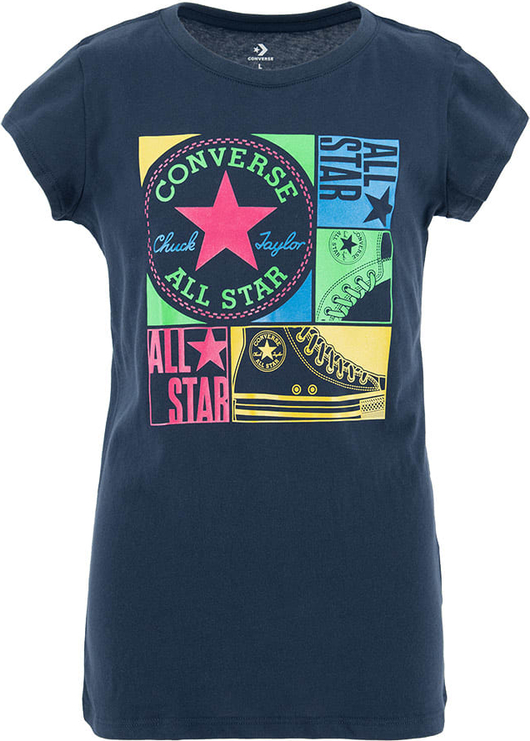 Granatowa bluzka dziecięca Converse dla dziewczynek