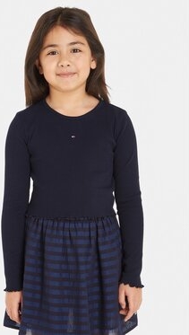 Granatowa bluzka dziecięca Tommy Hilfiger dla dziewczynek