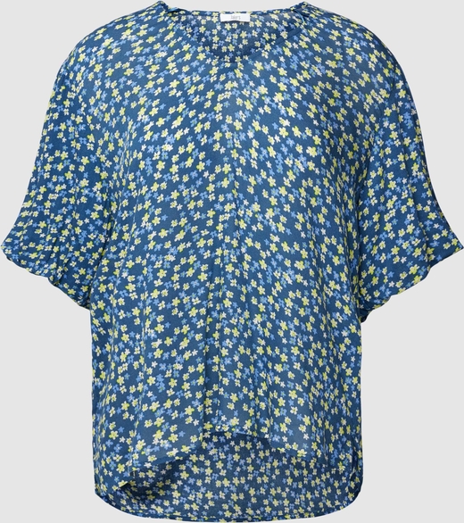 Granatowa bluzka Jake*s z krótkim rękawem z okrągłym dekoltem