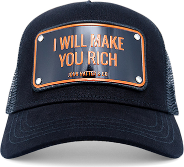 Granatowa czapka John Hatter Bejsbolówka "the Rich"