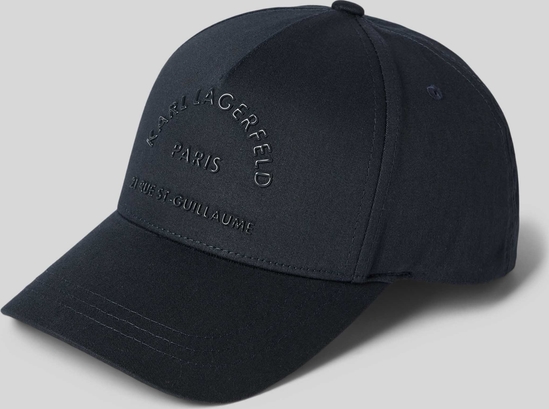 Granatowa czapka Karl Lagerfeld
