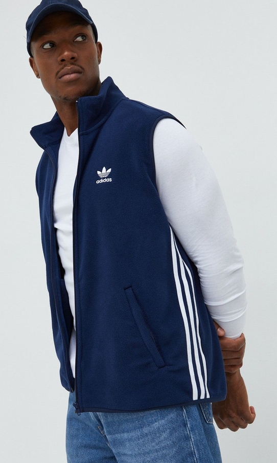 Granatowa kamizelka Adidas Originals w sportowym stylu
