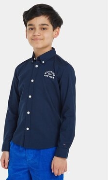 Granatowa koszula dziecięca Tommy Hilfiger dla chłopców