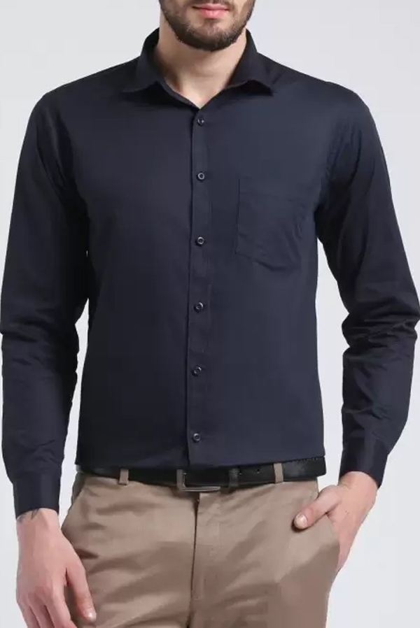 Granatowa koszula IVET w stylu casual