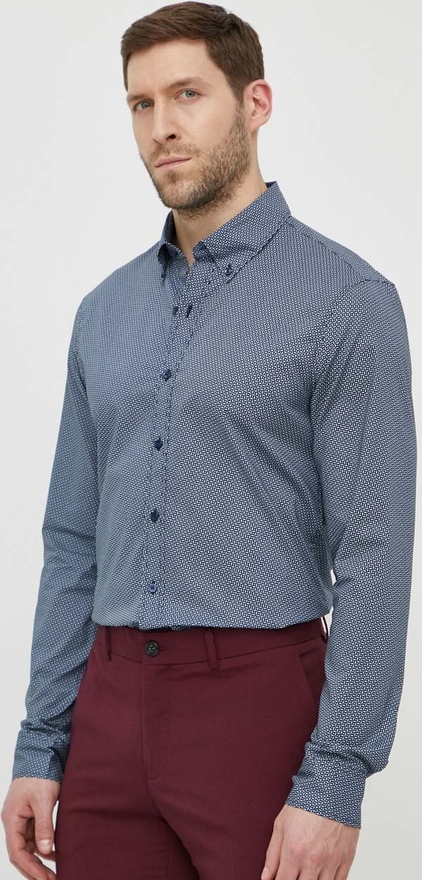 Granatowa koszula Michael Kors w stylu casual